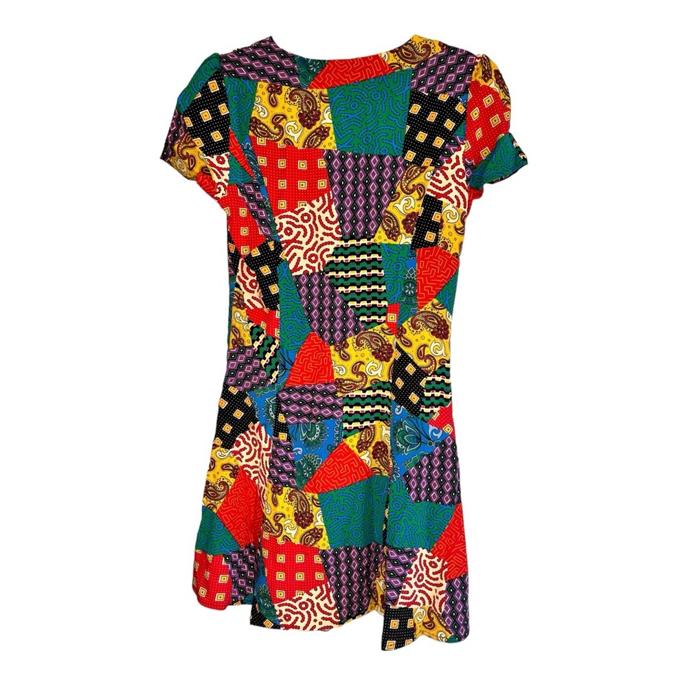Dangerfield Multicolor Patchwork Mini Dress - image 4